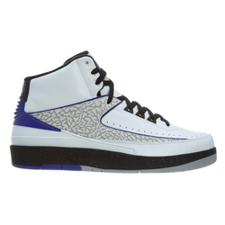 Nike Mens Air Jordan 2 Retro "Iron Purple" Leather Basketball Shoes