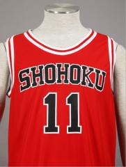 WS_COS Slam Dunk Shohoku High Sakuragi Hanamichi Red  Jersey V2 Set M  Rukawa