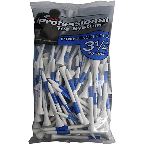 Pride Golf Tee Co. ProLength Plus 3 1/4" Tees 75 Count