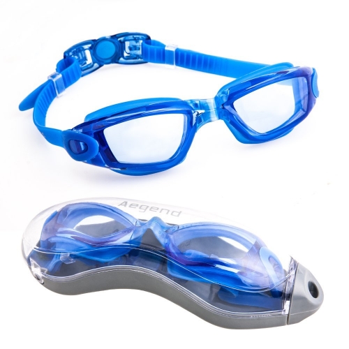 Aegend™ Adult/Youth Swim Goggles with Case(Blue)