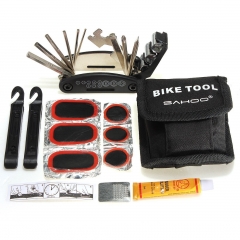 OUTERDO Portable Tire Repair Tool Pump Kit Bag Tyre Glue Patch for MTB Bike Bicycle