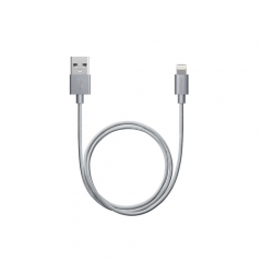 Alum Sync and Charge USB data cable with 8-pin connector for Apple, MFI