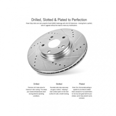 Power Stop® - 1-Click Z33 Evolution Sport Drilled and Slotted Brake Kit with Calipers