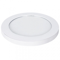 LED 13 Inch Round Edge Lit Flush Ceiling Fixture - 15 Watt - 1050 Lumens - Nickel Trim - Feit Electric