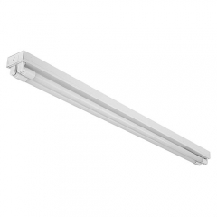 LED Ready 4ft Strip Light with Reflector - Prewired for 2 (4ft.) Single Ended LED Tubes