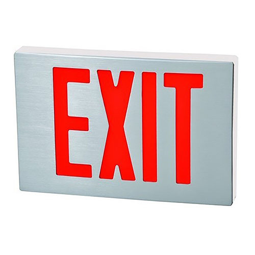 Cast Aluminum LED Exit Sign - 120/277V