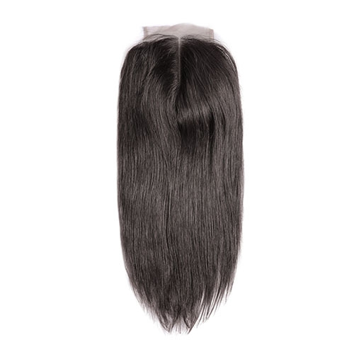 Braziliaanse Straight Vetersluiting Remy Haar Natuurlijke Kleur 100% Menselijk Haar 4 ''x 4'' Gratis verzending