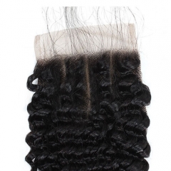 Haar Indian Body Wave Sluiting met Baby Haar 8-20 inch Remy Sluiting Natuurlijke Kleur Menselijk Haar Vetersluiting 1 ST alleen