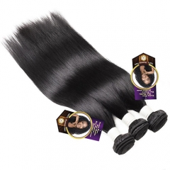 Peruaanse Steil Haar Bundels Natuurlijke Kleur Remy Haar Weave Bundels 100% Human Hair Extensions 8-28 inch Kan kopen 1/3/4 stks