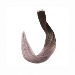 Tape in Haar Balayage Kleur 100% Echt Remy Human Hair Extensions 20 stks 50g Per Pakket Naadloze tape op Haar