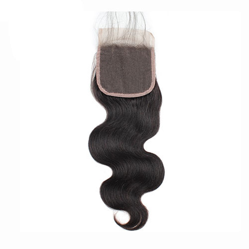 Haar Peruaanse Body Wave Sluiting met Baby Haar 130% dichtheid 4x4 Menselijk Haar Vetersluiting Natuurlijke Kleur Remy Haar sluiting