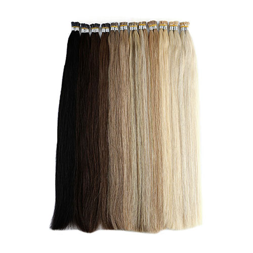 Human Pre Bonded Fusion Haar Ik Tip Stok Keratine Dubbele Getrokken Remy Haarverlenging 1.0 g/s 100g 20 "28" 15 Kleuren