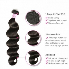 Beautyforever Brazilian Body Wave 3Bundles 37A Grade High Quality 100% Virgin Hair,Tangle Free, No Shedding