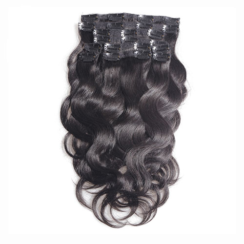 Clip in human hair extensions 100g/9 stks 140g/10 stks Braziliaanse Body Wave Remy haar Natuurlijke Kleur Global Gratis Verzending