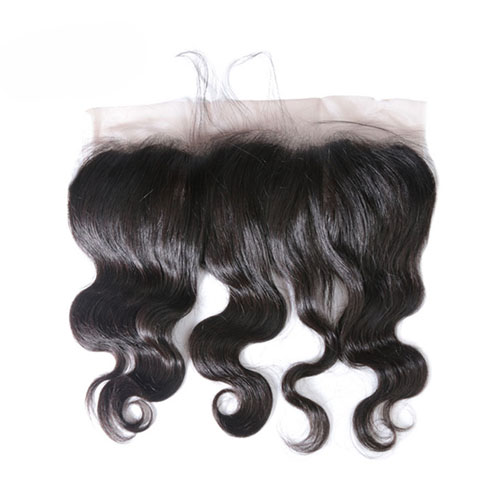 Braziliaanse Body Wave 13x4 Kant Frontale Sluiting Oor om Oor Pre Geplukt Met Baby Haar Remy Menselijk Haar Gratis deel