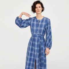 2018 New Women's Plaid Long Edition Shirt