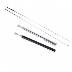 Prostormer Magnetic Pick Up Rod Stick Extending Magnet Portable Telescopic Easy Rod Handheld Tool Silver