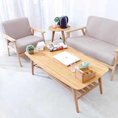 Modern Coffee Table Bamboo Furniture Living Room Rectangle Low Tea Center Table