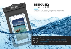 Flexion™ Waterproof Case [Kinetic Series] for Apple iPhone 6 5S 5C 5, Galaxy S6 and S6 Edge S5 S4 - Universal Waterproof Pouch with Touch Resp