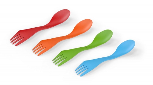 Light My Fire Original BPA-Free Tritan Spork Multi-Color 4-Pack