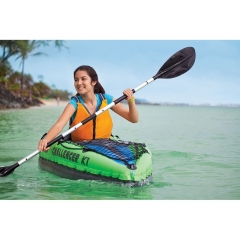 Intex Challenger K1 Kayak, 1-Person Inflatable Kayak Set with Aluminum Oars and High Output Air Pump