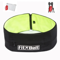 FitBelt - Top Quality Premium Running Belt & Top Rated Fitness workout belt for women and men - 2-IN-1 colors flipbelt + 2 Free Gifts - Lock laces for