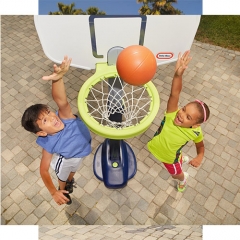 Little Tikes Adjust and Jam Pro Basketball Set, Blue