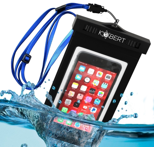 Kobert Waterproof Case (Deluxe Edition) - Premium Quality Case - Talk And Take Photos Through The Dry Bag - FREE LIFETIME REPLACEMENT - Adjustable Lan