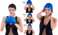 Premium Silicone Swim Cap for Long Hair + FREE Nose Clip , LIMITED TIME OFFER!