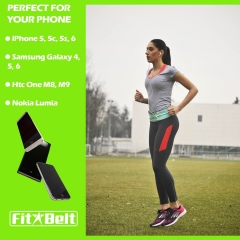 FitBelt - Top Quality Premium Running Belt & Top Rated Fitness workout belt for women and men - 2-IN-1 colors flipbelt + 2 Free Gifts - Lock laces for