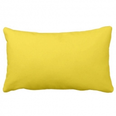 Solid Lemon Yellow Throw Pillows