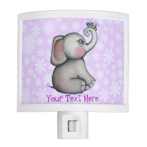 Baby Elephant with Bee Best Friend Night Light