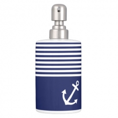 Navy Blue Love Anchor  Toothbrush Holders