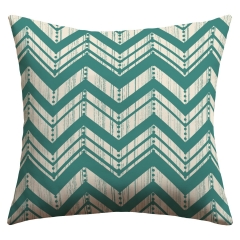 Heather Dutton Weathered Chevron Outdoor Throw Pillow