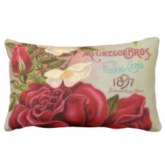 Vintage Roses Catalog Cover American MoJo Pillow