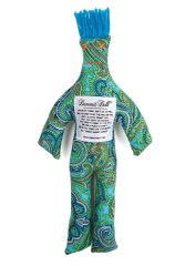 Incroyable Beaute - Blue & Green Paisley , Blue Hair - Stress Relief, Gag Gift