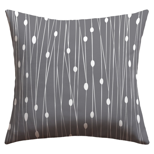 Gray Entangled Outdoor Throw Pillow