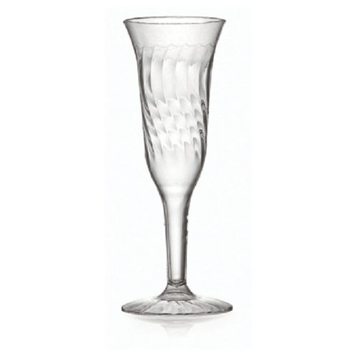 Fineline Settings Flairware Clear 5 oz. One Piece Champagne Flute 96 Pieces