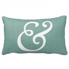 Rustic Elegant Ampersand Pillow