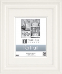 Timeless Frames Lauren Portrait Wall Photo Frame, 11 by 14-Inch, Pure White