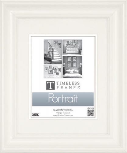 Timeless Frames Lauren Portrait Wall Photo Frame, 11 by 14-Inch, Pure White