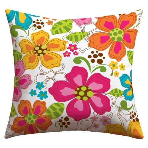 A Howell Kaui Blooms Outdoor Throw Pillow, 16 by 16-Inch