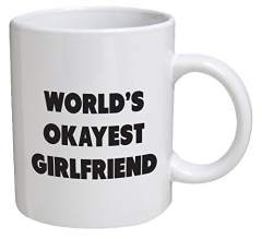 Funny Mug - World's Okayest Sister - 11 OZ Coffee Mugs - Funny Inspirational and sarcasm - By A Mug To Keep TM