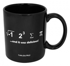 Funny Guy Mugs I Ate Some Pi and It Was Delicious Mug, 11 oz., Black