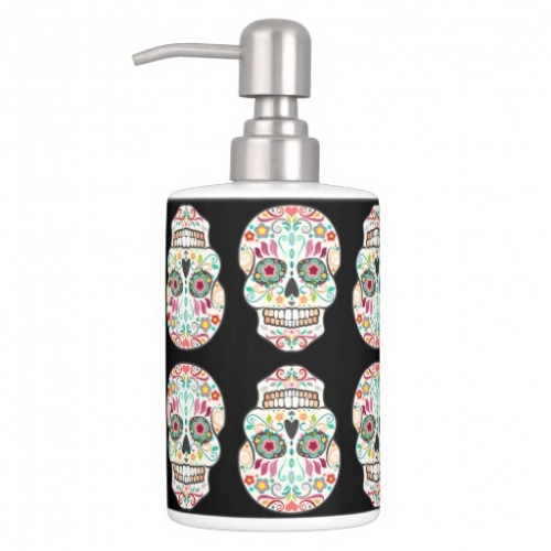 Feliz Muertos - Happy Sugar Skull Pattern Bath Set