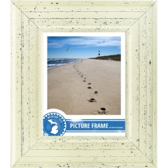 Craig Frames 81378600 11 by 14-Inch Picture Frame, Smooth Paint Finish, 3-Inch Wide, Weathered Off-White