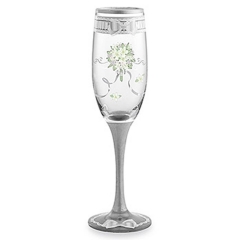 Something New Bridal Hand-Painted Champagne Flute - 8 Oz