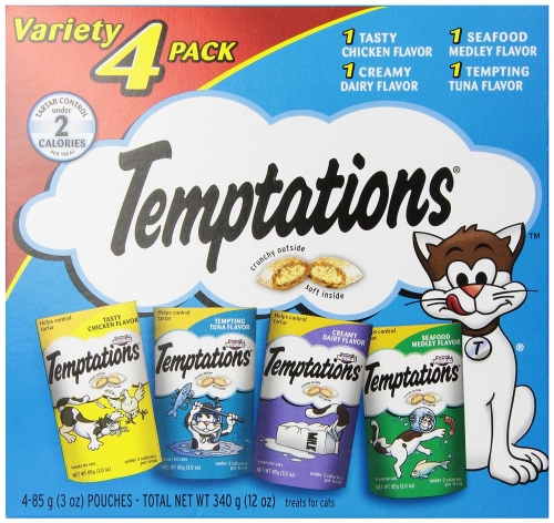 Whiskas Temptations Tasty Chicken Flavour Treats for Cats