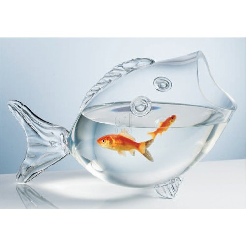 CLEAR FISH BOWL - CLEAR FISH SHAPED BOWL