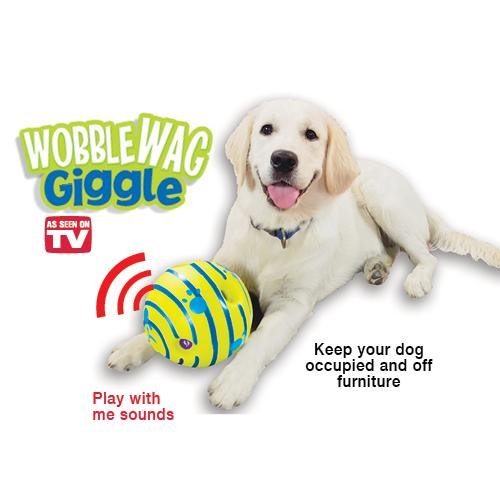 Wobble Wag Giggle Ball, Keeps dogs happy